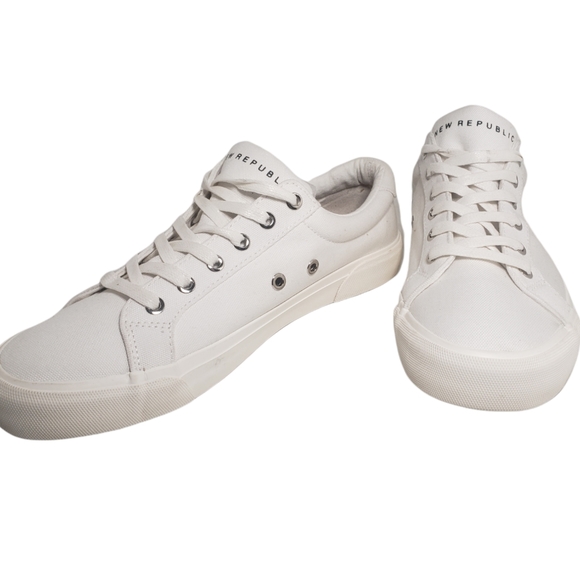 New Republic Ellroy Canvas Sneakers White Size 9.5 NEW - Picture 11 of 12